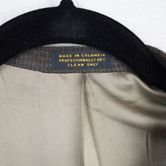 Oscar de la Renta Men’s Tailored Blazer Classic Houndstooth‎ Pattern L - Picture 3 of 14